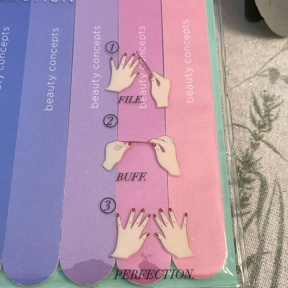 NEW Colorful Nail File Pack (5) - Picture 4 of 6
